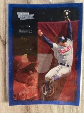 This is a 2000 Upper Deck Ultimate Victory Manny Ramirez #14 baseball card